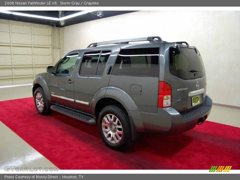 Storm Gray / Graphite 2008 Nissan Pathfinder LE V8