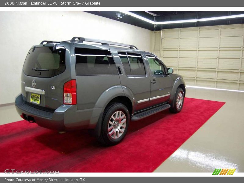 Storm Gray / Graphite 2008 Nissan Pathfinder LE V8