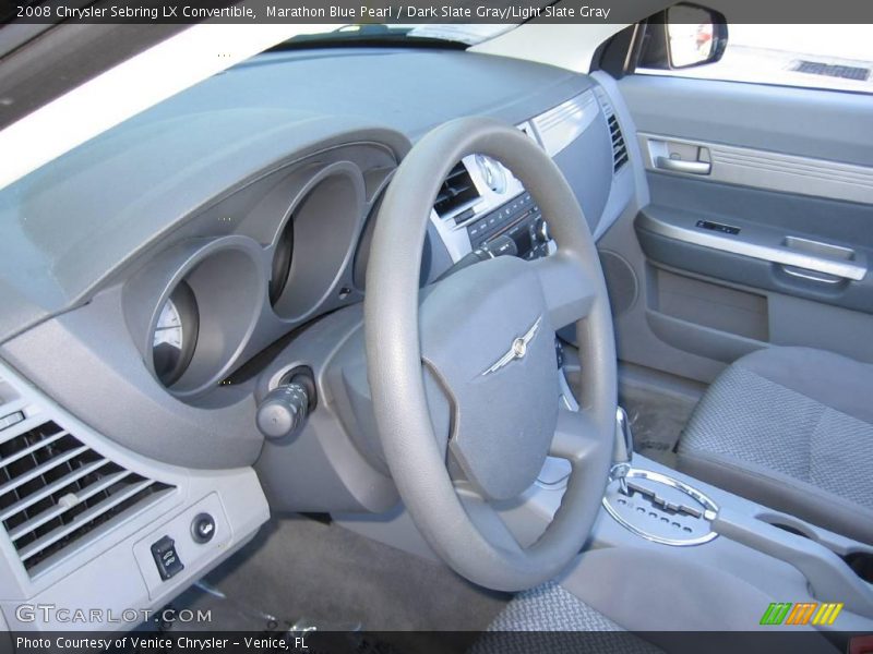 Marathon Blue Pearl / Dark Slate Gray/Light Slate Gray 2008 Chrysler Sebring LX Convertible