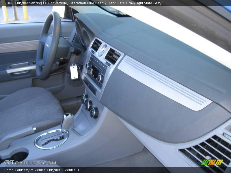 Marathon Blue Pearl / Dark Slate Gray/Light Slate Gray 2008 Chrysler Sebring LX Convertible