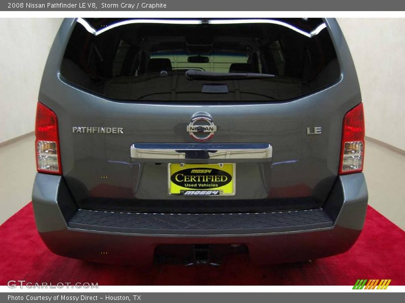 Storm Gray / Graphite 2008 Nissan Pathfinder LE V8