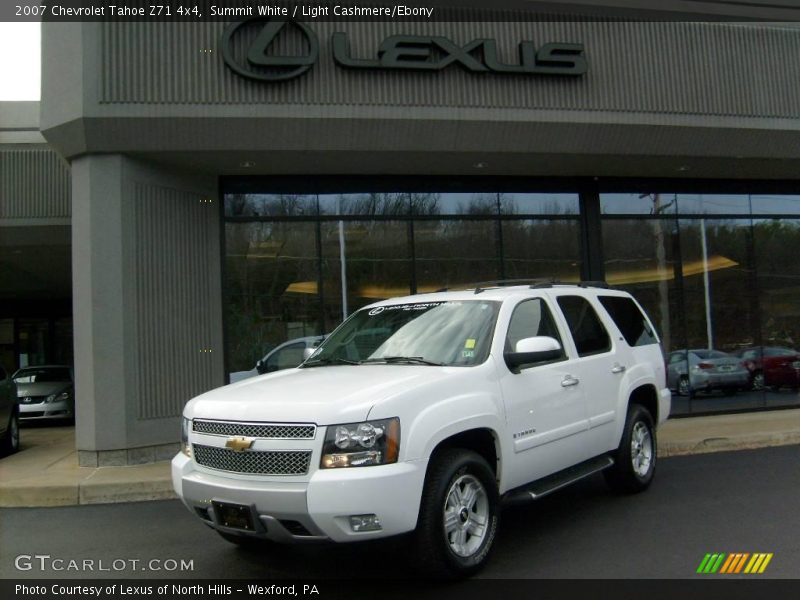 Summit White / Light Cashmere/Ebony 2007 Chevrolet Tahoe Z71 4x4