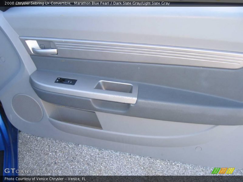 Marathon Blue Pearl / Dark Slate Gray/Light Slate Gray 2008 Chrysler Sebring LX Convertible