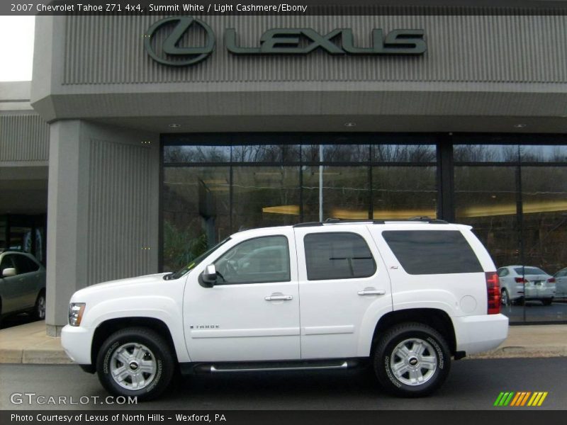 Summit White / Light Cashmere/Ebony 2007 Chevrolet Tahoe Z71 4x4