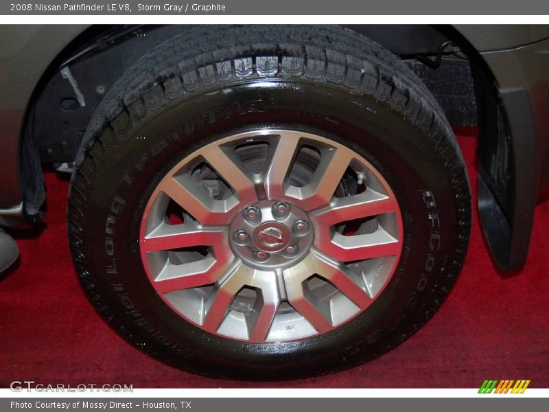 Storm Gray / Graphite 2008 Nissan Pathfinder LE V8