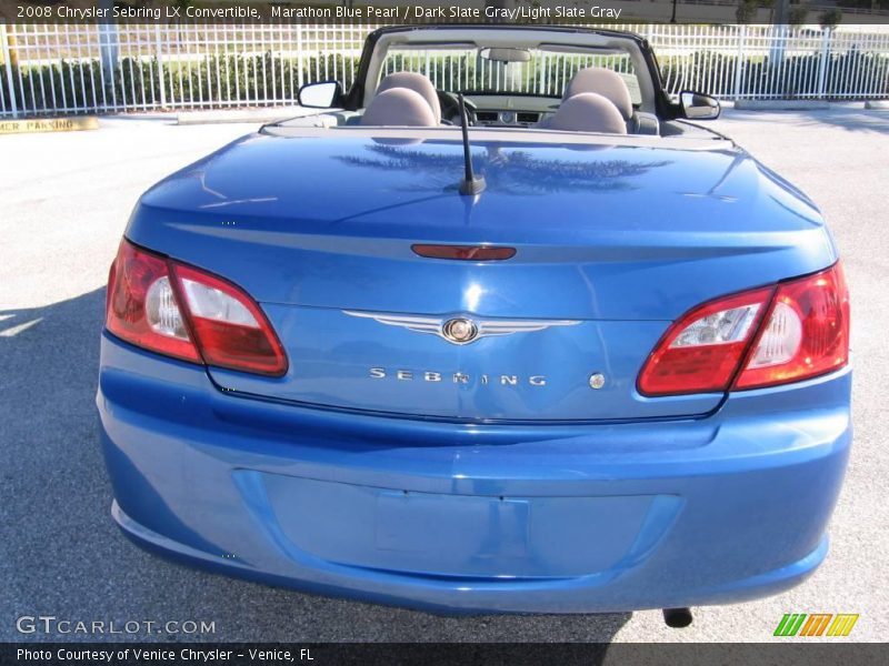 Marathon Blue Pearl / Dark Slate Gray/Light Slate Gray 2008 Chrysler Sebring LX Convertible