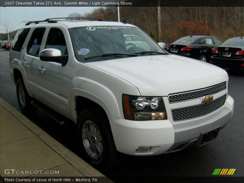 Summit White / Light Cashmere/Ebony 2007 Chevrolet Tahoe Z71 4x4