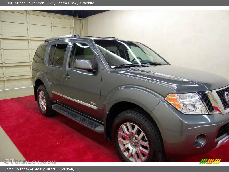 Storm Gray / Graphite 2008 Nissan Pathfinder LE V8