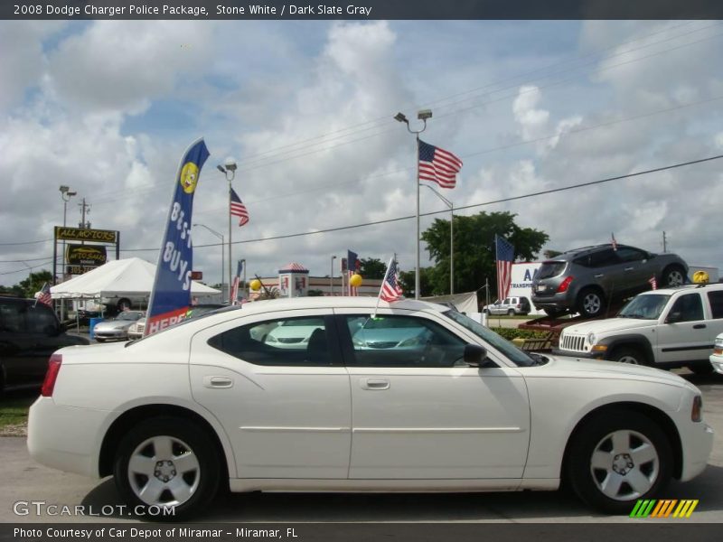 Stone White / Dark Slate Gray 2008 Dodge Charger Police Package