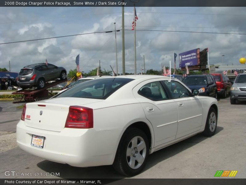 Stone White / Dark Slate Gray 2008 Dodge Charger Police Package
