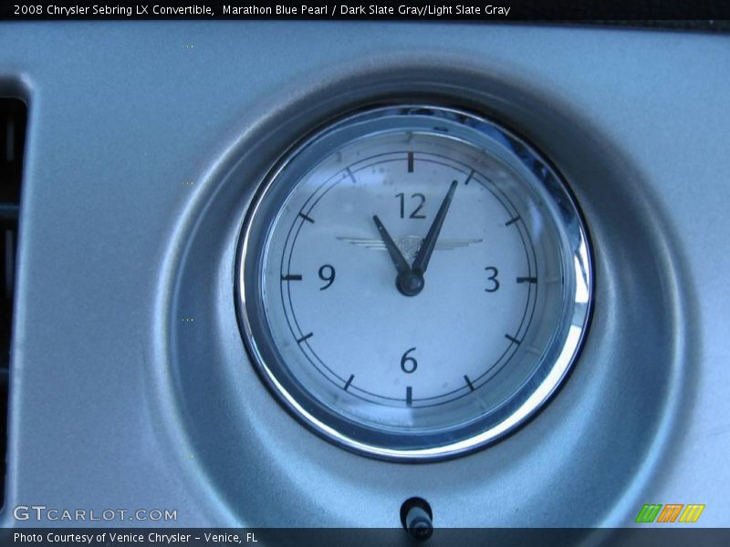 Marathon Blue Pearl / Dark Slate Gray/Light Slate Gray 2008 Chrysler Sebring LX Convertible