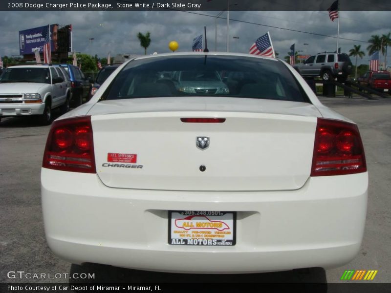 Stone White / Dark Slate Gray 2008 Dodge Charger Police Package