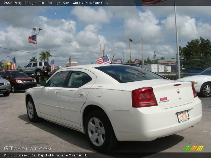 Stone White / Dark Slate Gray 2008 Dodge Charger Police Package