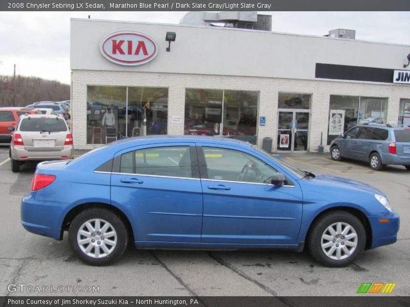Marathon Blue Pearl / Dark Slate Gray/Light Slate Gray 2008 Chrysler Sebring LX Sedan