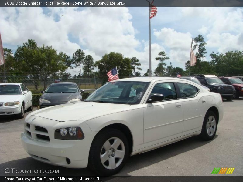 Stone White / Dark Slate Gray 2008 Dodge Charger Police Package