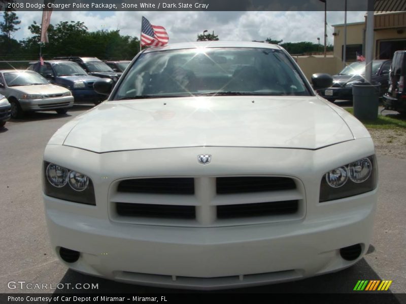 Stone White / Dark Slate Gray 2008 Dodge Charger Police Package