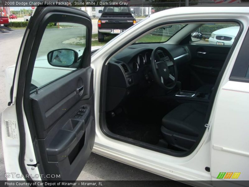 Stone White / Dark Slate Gray 2008 Dodge Charger Police Package