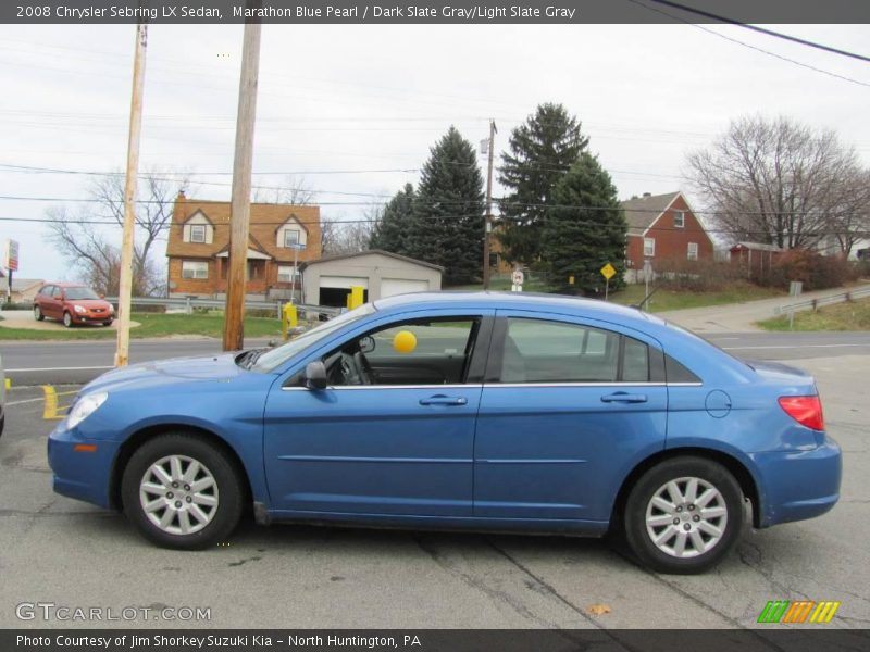 Marathon Blue Pearl / Dark Slate Gray/Light Slate Gray 2008 Chrysler Sebring LX Sedan