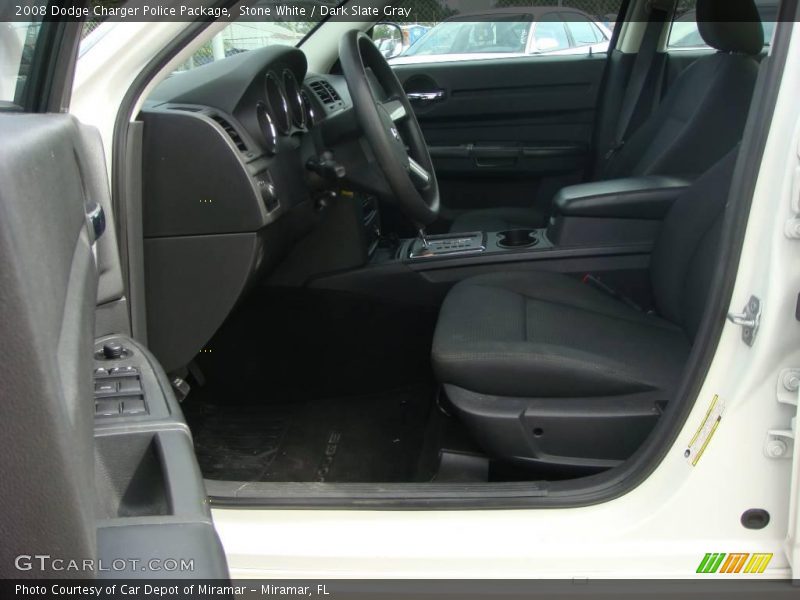 Stone White / Dark Slate Gray 2008 Dodge Charger Police Package