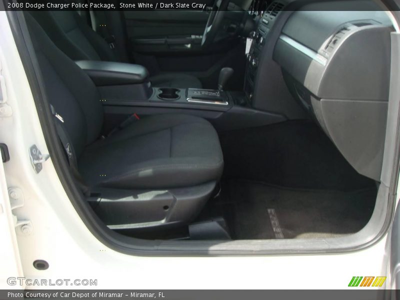 Stone White / Dark Slate Gray 2008 Dodge Charger Police Package
