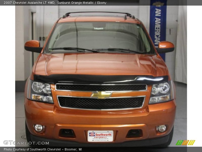 Sunburst Orange Metallic / Ebony 2007 Chevrolet Avalanche LT 4WD
