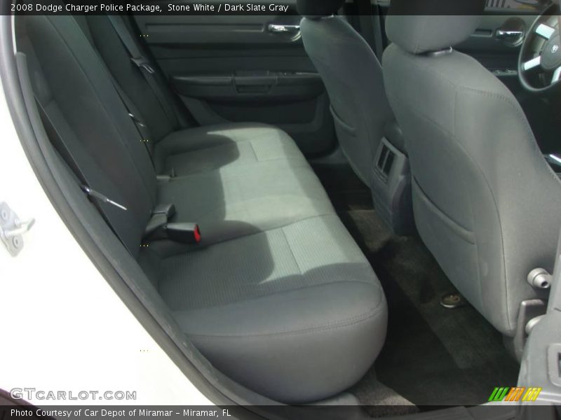 Stone White / Dark Slate Gray 2008 Dodge Charger Police Package