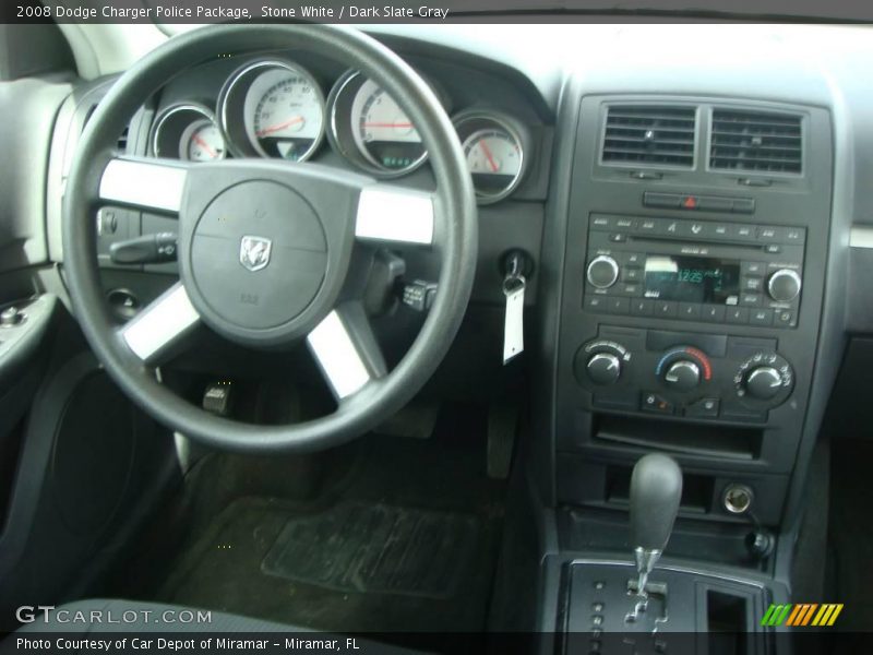 Stone White / Dark Slate Gray 2008 Dodge Charger Police Package