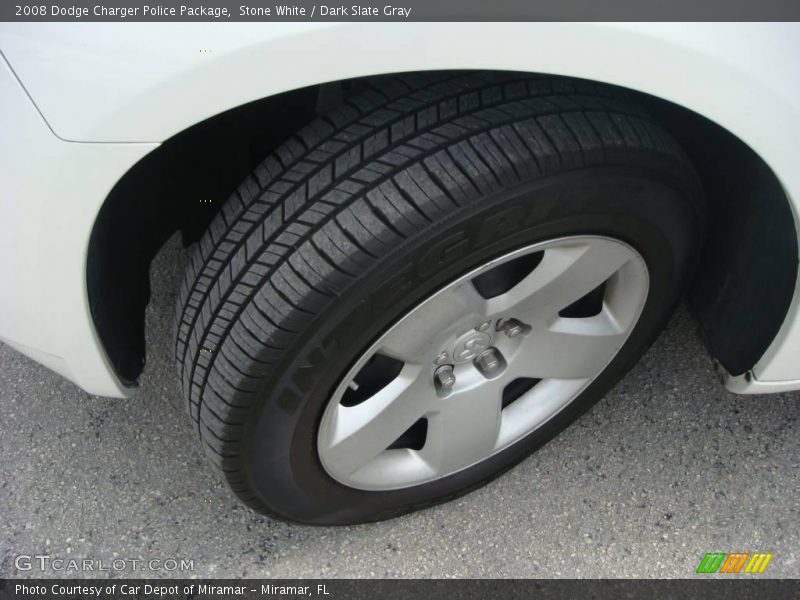 Stone White / Dark Slate Gray 2008 Dodge Charger Police Package