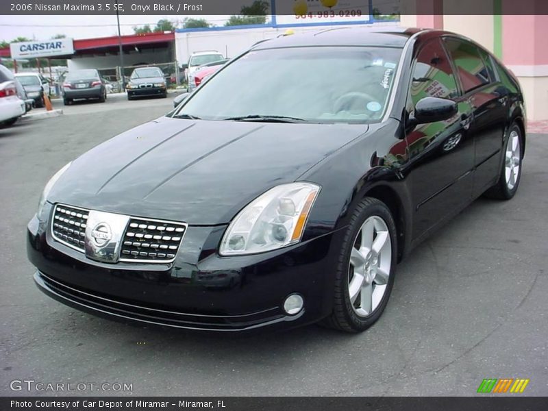 Onyx Black / Frost 2006 Nissan Maxima 3.5 SE