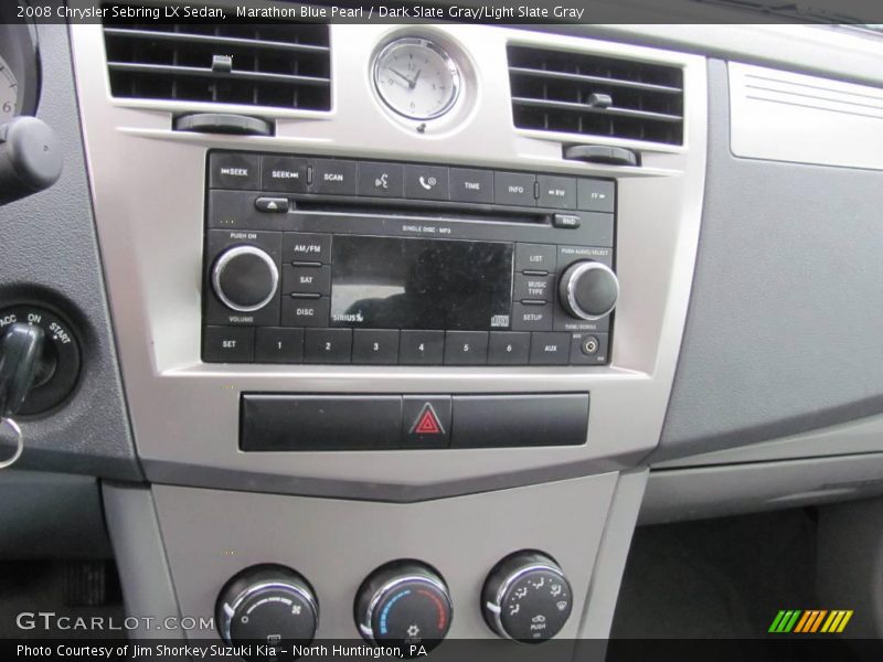 Marathon Blue Pearl / Dark Slate Gray/Light Slate Gray 2008 Chrysler Sebring LX Sedan