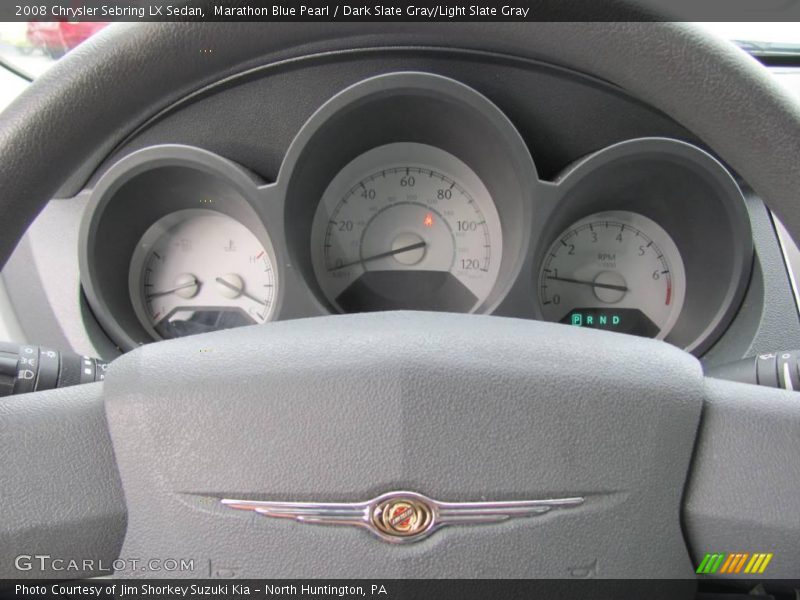 Marathon Blue Pearl / Dark Slate Gray/Light Slate Gray 2008 Chrysler Sebring LX Sedan