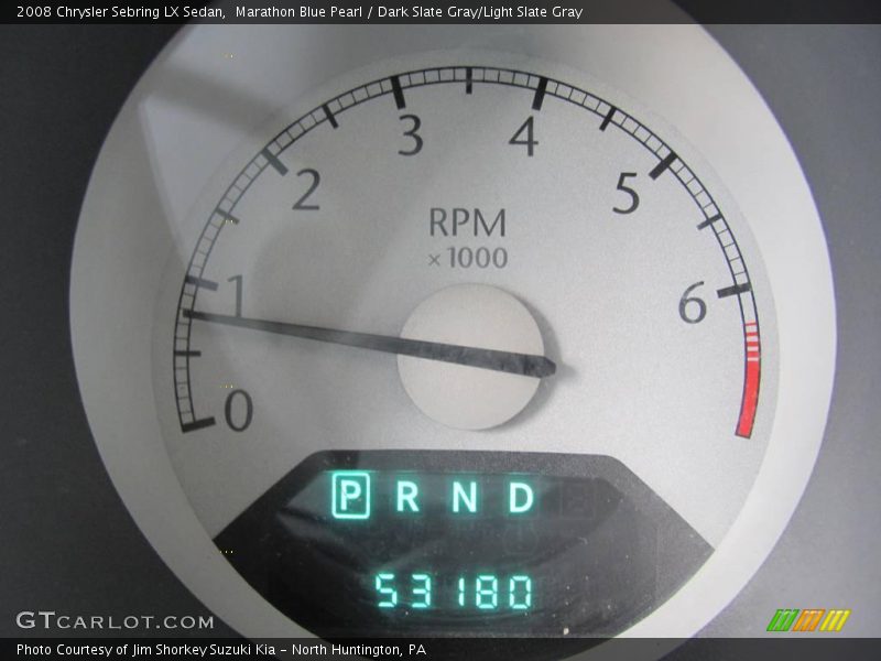 Marathon Blue Pearl / Dark Slate Gray/Light Slate Gray 2008 Chrysler Sebring LX Sedan