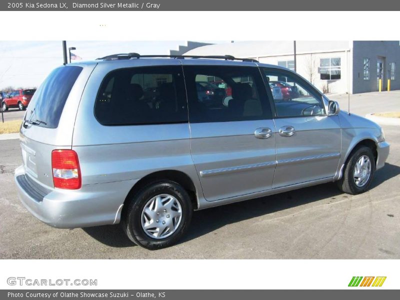 Diamond Silver Metallic / Gray 2005 Kia Sedona LX