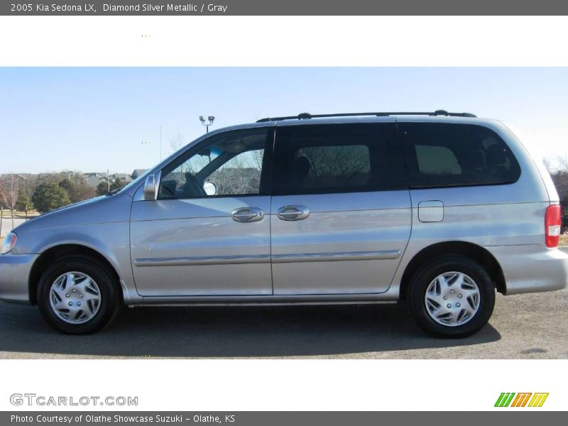 Diamond Silver Metallic / Gray 2005 Kia Sedona LX