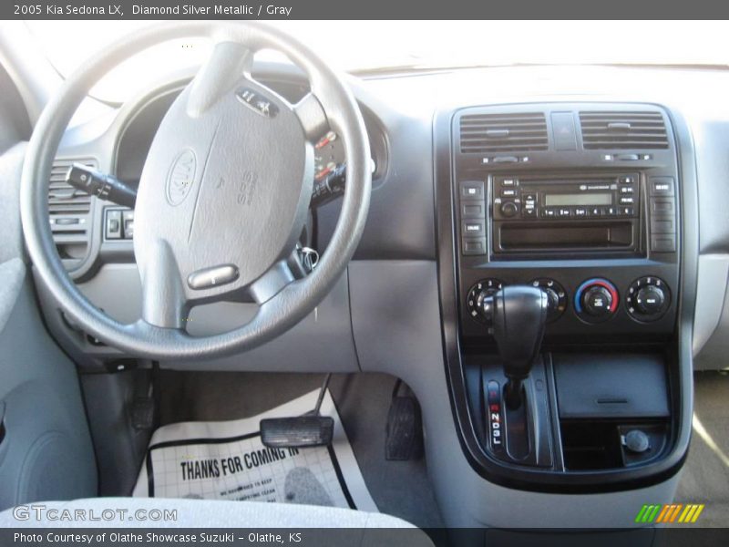 Diamond Silver Metallic / Gray 2005 Kia Sedona LX
