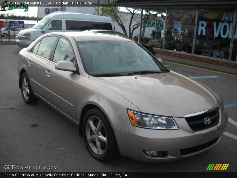 Golden Beige / Beige 2007 Hyundai Sonata SE V6