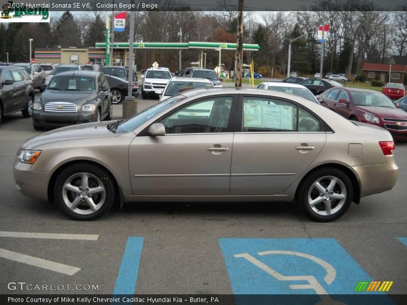 Golden Beige / Beige 2007 Hyundai Sonata SE V6