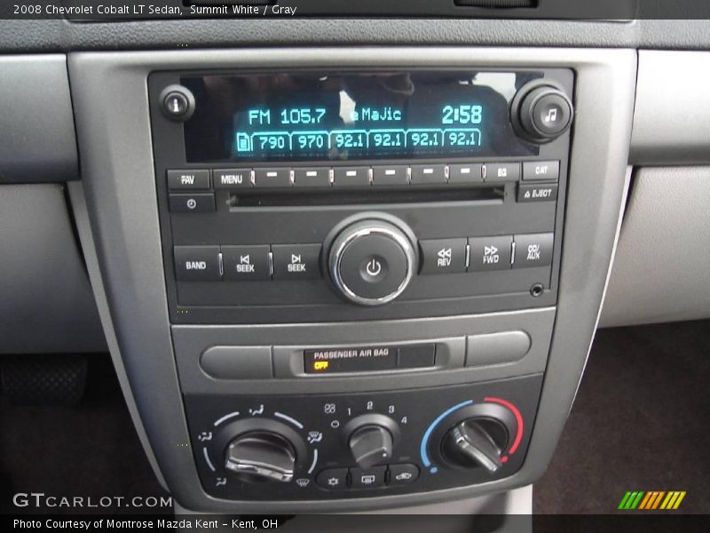 Summit White / Gray 2008 Chevrolet Cobalt LT Sedan