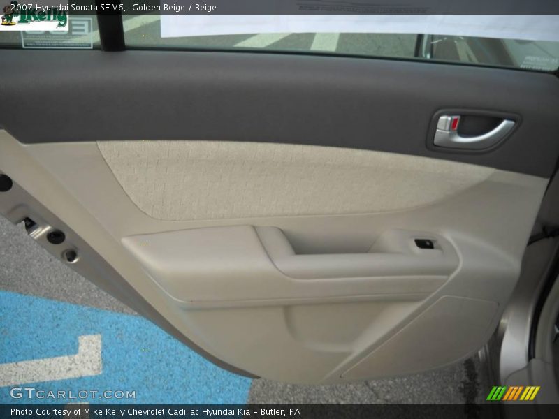 Golden Beige / Beige 2007 Hyundai Sonata SE V6
