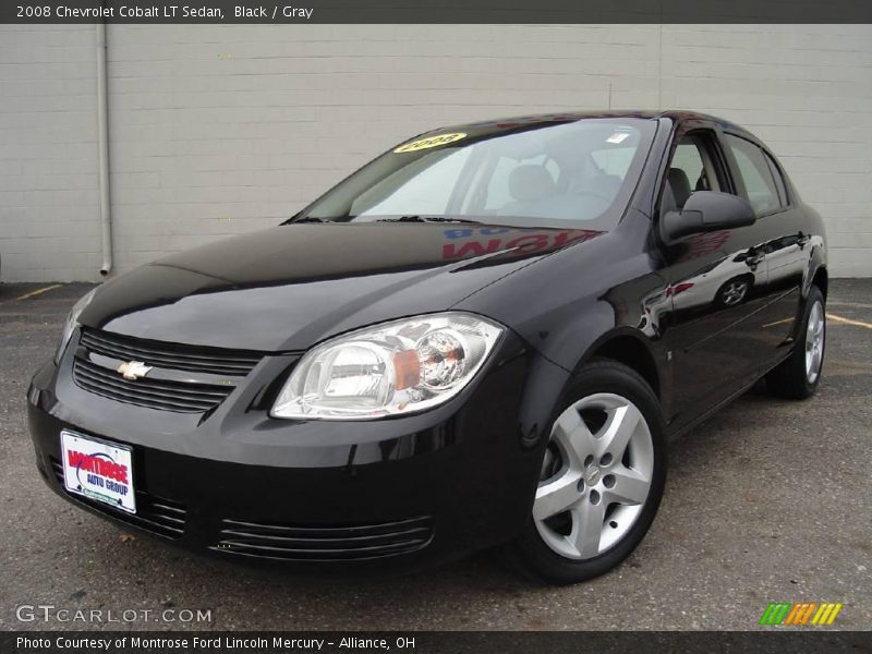 Black / Gray 2008 Chevrolet Cobalt LT Sedan