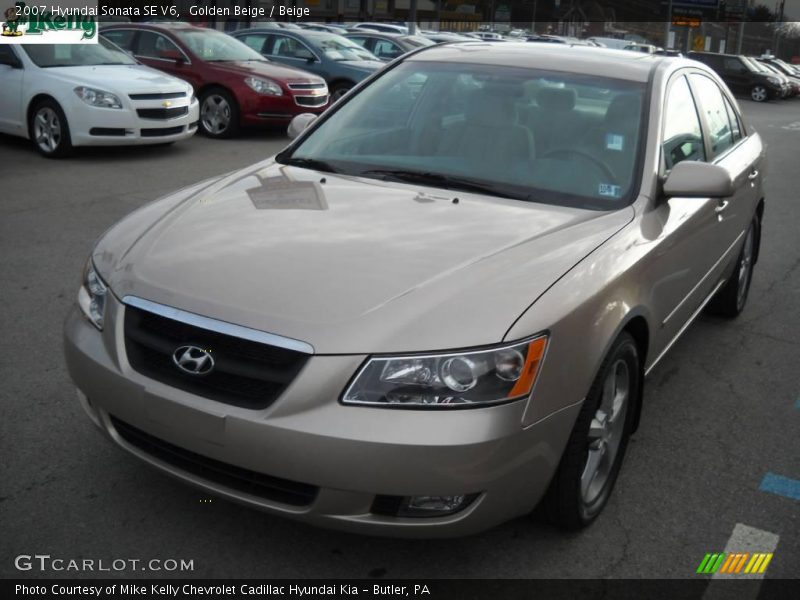 Golden Beige / Beige 2007 Hyundai Sonata SE V6