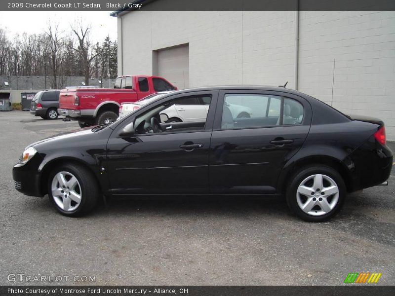 Black / Gray 2008 Chevrolet Cobalt LT Sedan