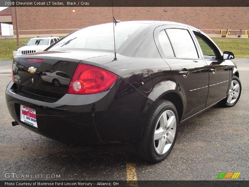 Black / Gray 2008 Chevrolet Cobalt LT Sedan