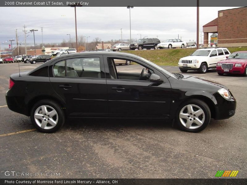 Black / Gray 2008 Chevrolet Cobalt LT Sedan
