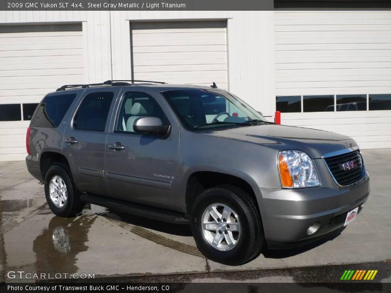 Steel Gray Metallic / Light Titanium 2009 GMC Yukon SLT 4x4