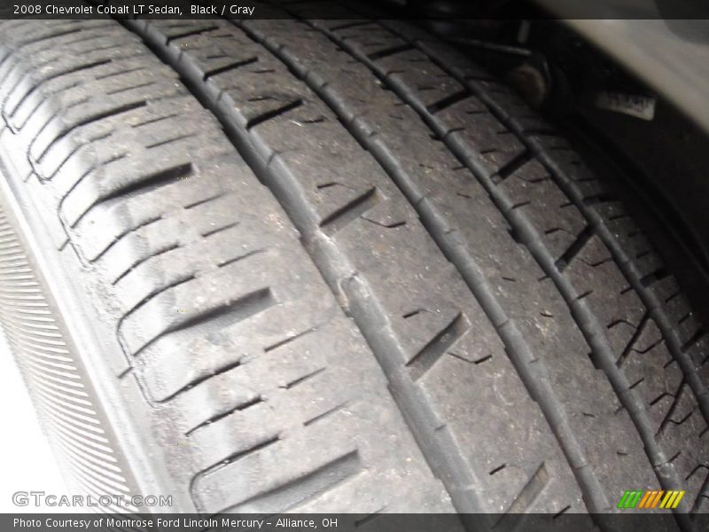Black / Gray 2008 Chevrolet Cobalt LT Sedan