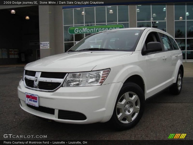 Stone White / Dark Slate Gray/Light Graystone 2009 Dodge Journey SE