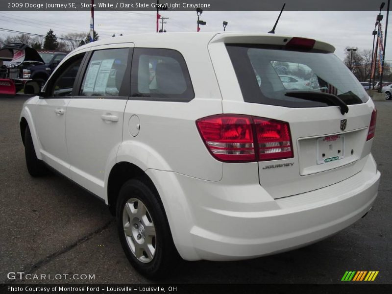 Stone White / Dark Slate Gray/Light Graystone 2009 Dodge Journey SE