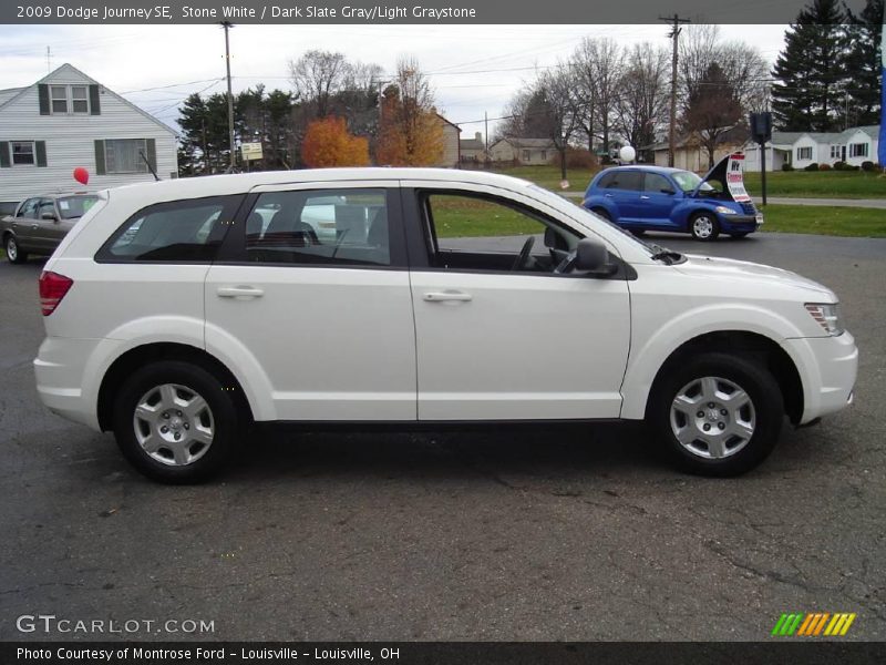 Stone White / Dark Slate Gray/Light Graystone 2009 Dodge Journey SE