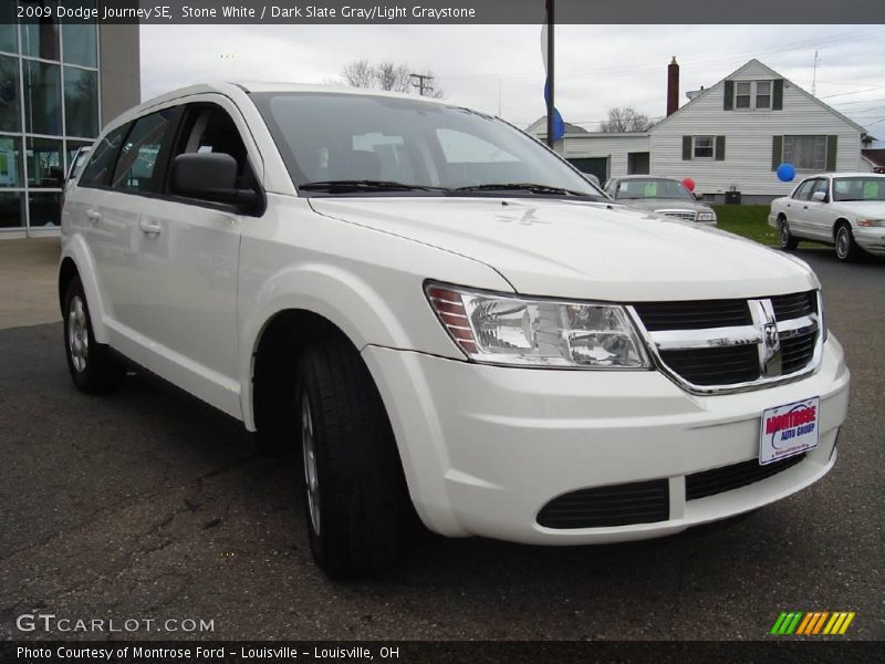 Stone White / Dark Slate Gray/Light Graystone 2009 Dodge Journey SE